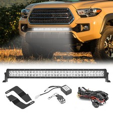 For Tacoma 16-23 32 180w Led Light Bar Hidden Grille Bracket Remote Switch Kit