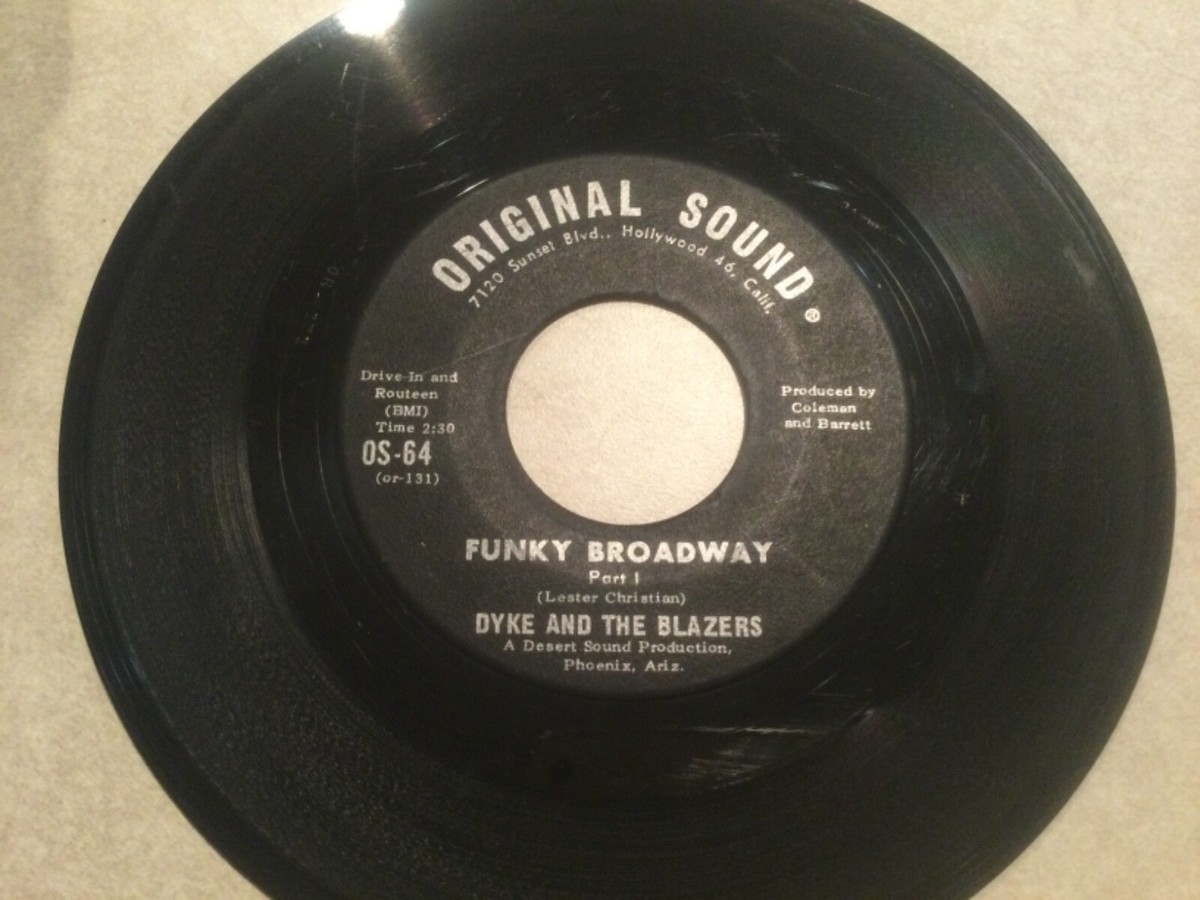 Dyke & The Blazers “Funky Broadway” 45 ORIGINAL SOUND Label