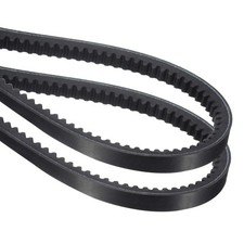 2Pcs AX44 EPDM V-Belt Raw Edge Cogged V Belt 46" Outside Circumference Black