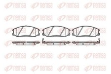 REMSA Bremsbeläge Satz Vorne Bremsklötze für HYUNDAI H-1 Travel (TQ) 0771.22