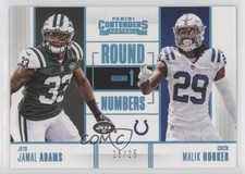 2017 Panini Contenders Round Numbers Platinum 15/25 Malik Hooker Jamal Adams 0c3