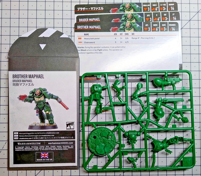 Warhammer 40k Space Marine Heroes - Kill Team Dark Angels - Brother Maphael