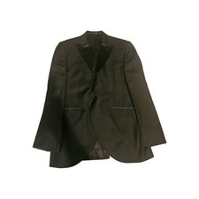 Loro Piana Super 130 s Wool Tuxedo Jacket Sastreria Gonzalez Bespoke Black 40