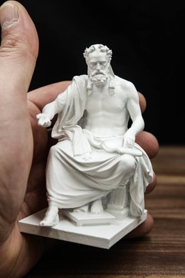Xenophon Figurine   Greek Historian   Ancient Philosopher Sculpture   4 Inch