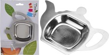 Time for Tea Stainless Steel Tea Bag Holder Silver 130mm x 95mm A12403360