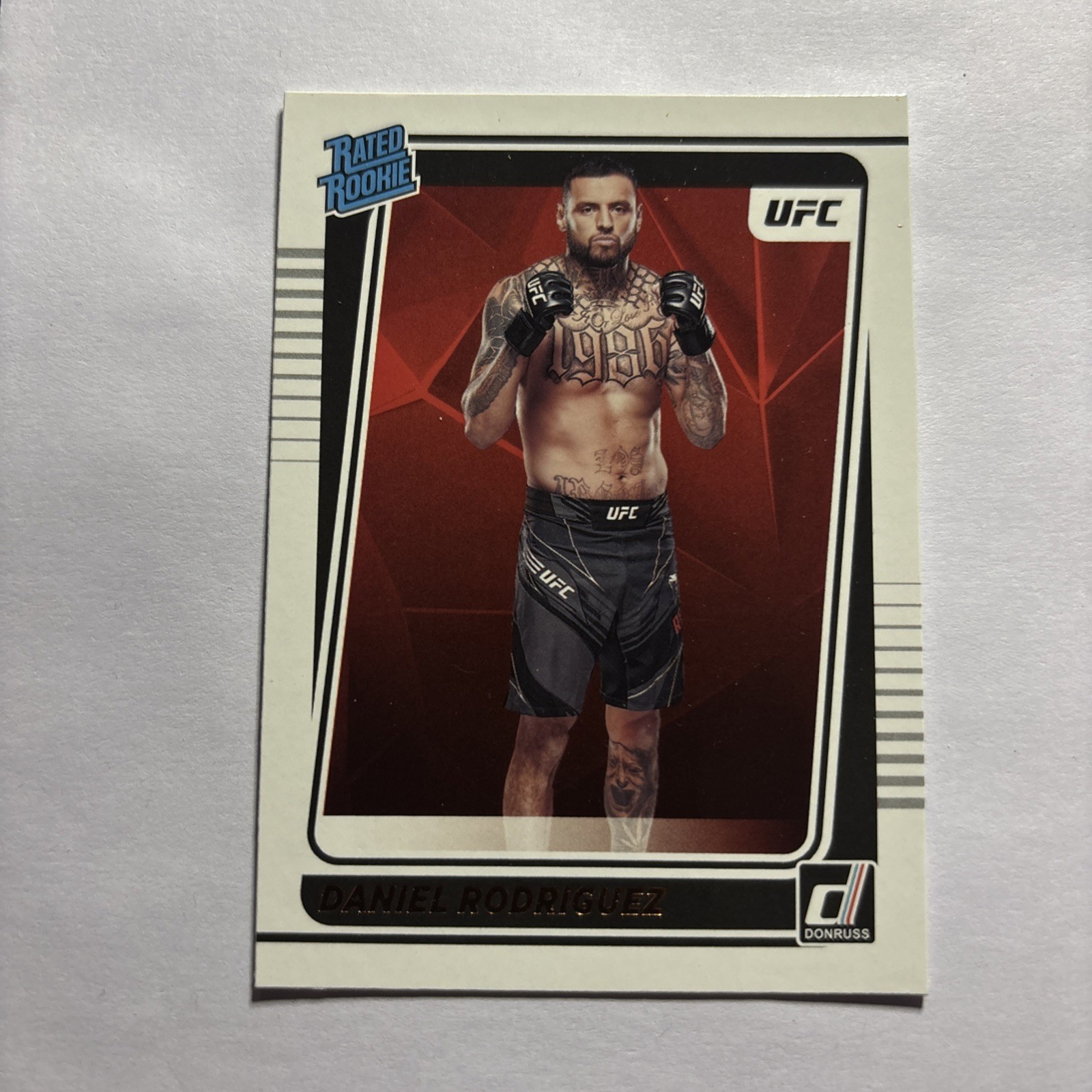 2022 Donruss UFC - Rated Rookie Daniel Rodriguez #203 (RC)