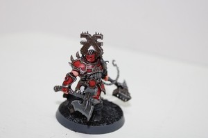 Warhammer AoS Blades of Khorne Aspiring Deathbringer painted good cond 63026 B
