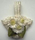Vintage 1960s Tressy Summer Holiday Barbie Doll White Floral Purse Bag Accessory