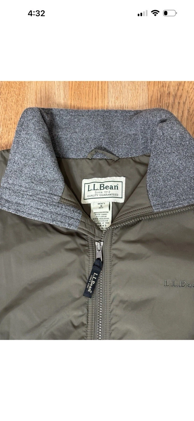 Lot Of 3 LL bean Jacket Men Small Bomber Green/Blue/Navy Blue Full Zip Fleece .! - product detail image 9