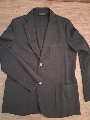 NOMEN OMEN Sakko Gr. 52 Schwarz - 100% Schurwolle - 3 Patch Pockets - NEU