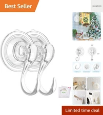 Suction Cup Hooks, Small Shower Suction Hooks with Wipes, Heavy Duty, Removab...