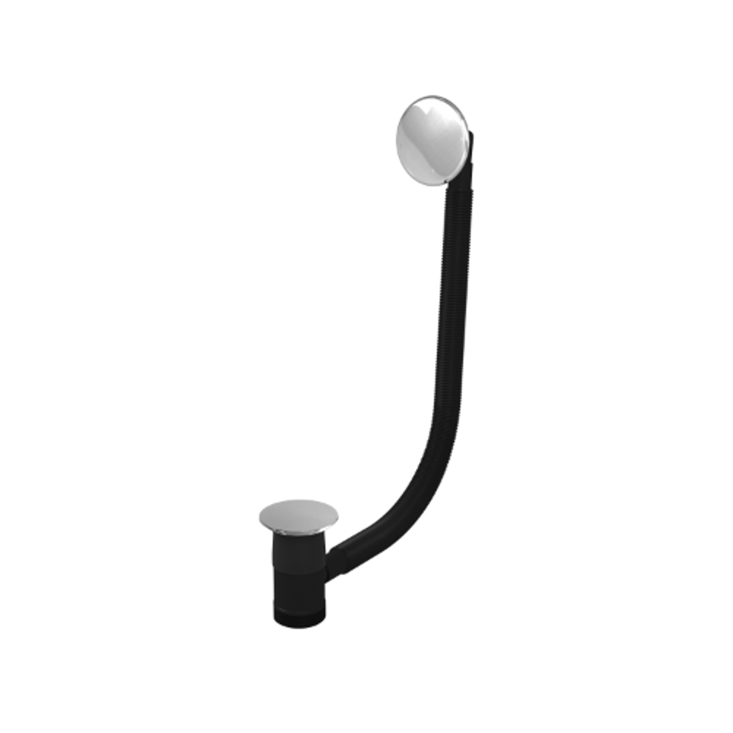 B&Q -  Top Fix Bath Waste With Overflow Chrome Easy Install Bath Drain With Patented Top Fix Technology Fast FitDurable Bathroom Waste - Image 3