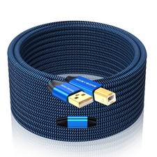 40ft Active USB A to B Cable - High Speed Long Printer USB