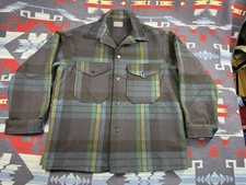 Vintage Pendleton Wool Chore Jacket Mackinaw Cruiser Made In USA Plaid Men s M