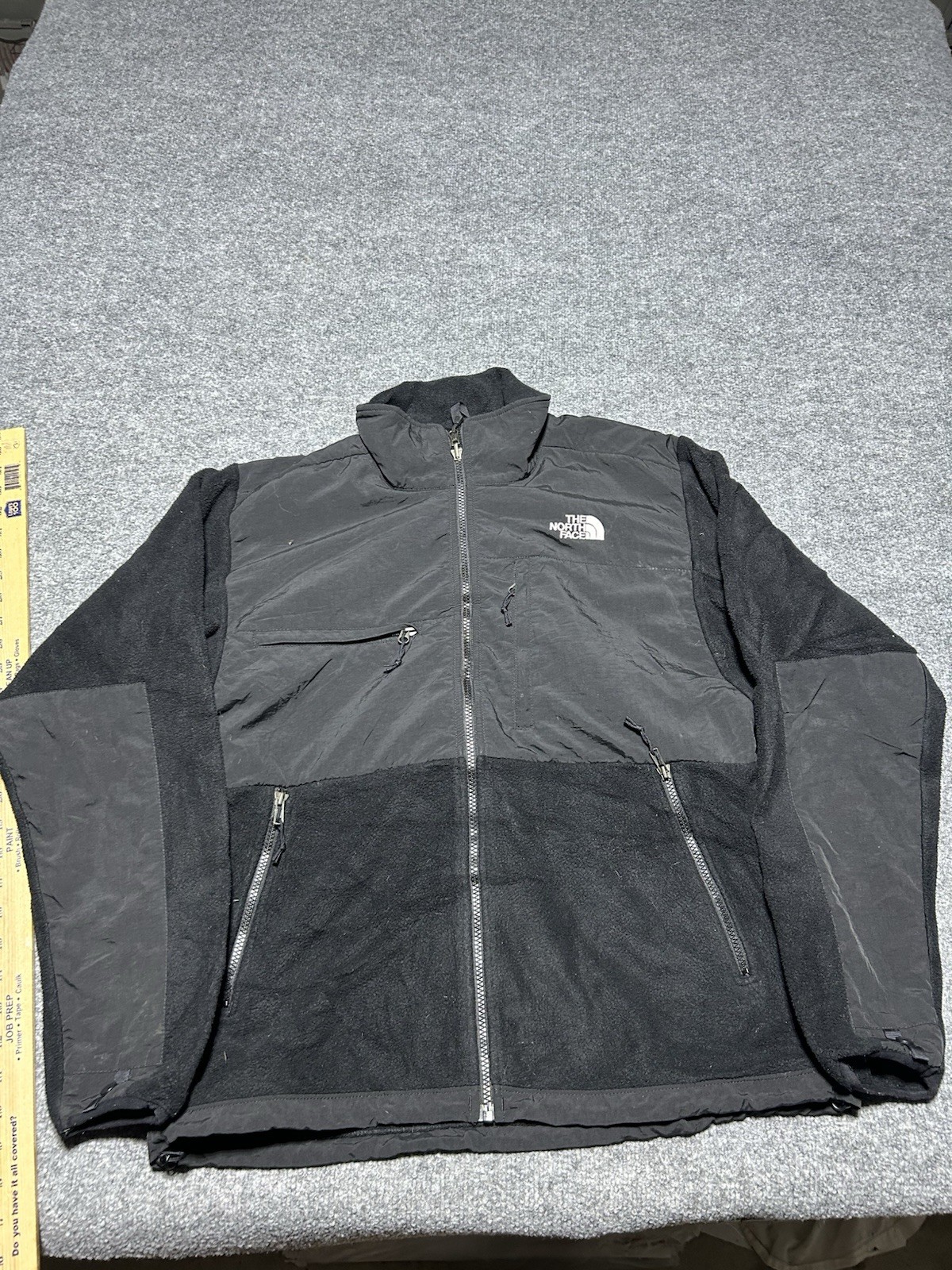 vintage the north face black denali fleece jacket size medium