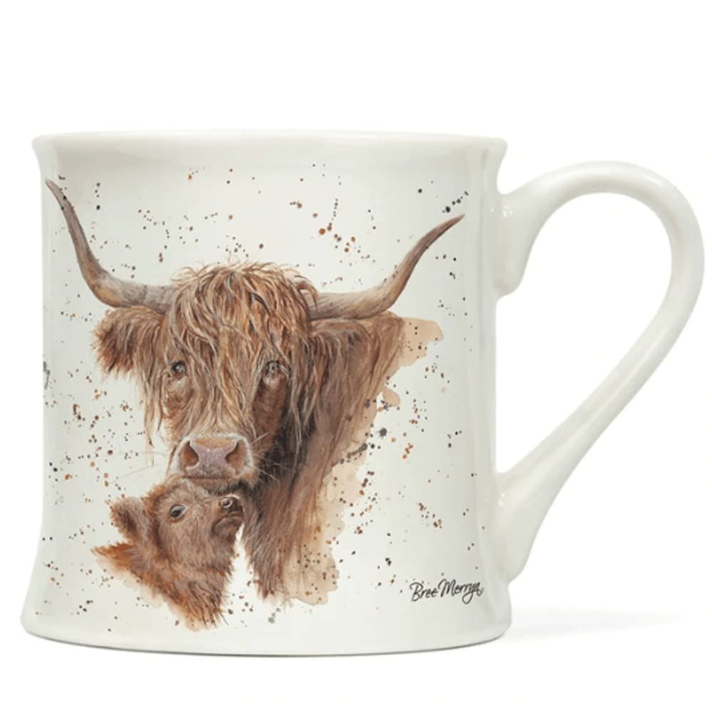 Bree Merryn Harmony Highland Cows Fine China Boxed Mug