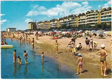 PORTO S. MARGHERITA - CAORLE - VENEZIA - LA SPIAGGIA - VIAGG. 1977 -77444-