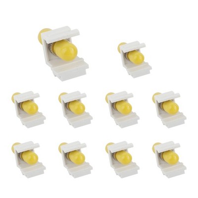 10PCS Keystone Jack Insert Coupler Single-mode ST/UPC Female to ST/UPC Female