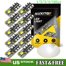 AUXITO T10 168 194 2-LED License Plate Light Bulb Interior Bulb White  1~10Set