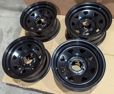 4 x Hardline 17" x 9 8 Spoke Steel Wheels 6x139.7 ET0 Fits Hilux L200 Ranger