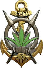 3° Cie Autonome d’Infanterie de Marine, 1643, ovale Pastille