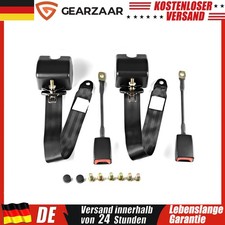 2x 3 punkt gurt Sicherheitsgurt mit E Prüfung Gurtpeitsche Für VW T4 T5 Schwarz
