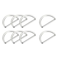 "20 StüCk Metall D Ringe Schnalle 30Mm(1.18\") 2Mm Dicke D-Ringe Schnalle Silber"