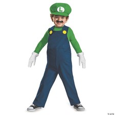 Boys Toddler Super Mario Bros Luigi Costume