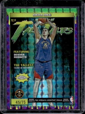 2025-26 Topps Chrome Nikola Jokic Tall Tales Geometric Purple Refractor #/75 - Image 1 of 2