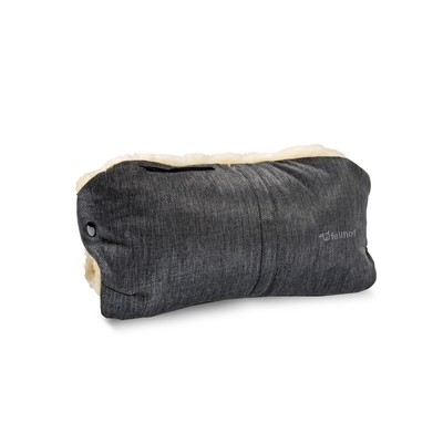 Fellhof Kinderwagen Handwärmer Handmuff graphit-melange TOP