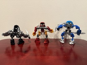 LEGO Bionicle Matoran Garan 8724 Balta 8725 Dalu 8726 Sets w/ Boxes & Manuals