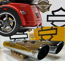 CVO Trike OEM Harley 09-25 FreeWheeler, RG3, Tri-Glide 4" Exhaust Mufflers