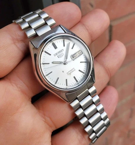 Seiko SKX913 1995 White Smooth Sunburst Dial Retro Rare Vintage Automatic  JDM