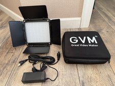 GVM 800D-RGB 40W LED Video Light Panel Bi-Color RGB App Control - Barely Used