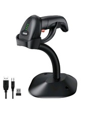 Symcode Bluetooth Wireless Barcode Scanner- Auto-Sensing Stand,Putting on Stand-
