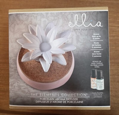 HoMedics Ellia Elements Collection Lazy Dazy Porcelain Aroma Diffuser W/ Oil