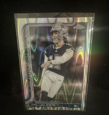 Topps Chrome 2025 Brandon Aubrey Dallas Cowboys Parallel Wave