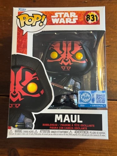 Funko POP!  Star Wars Maul Shadow Lord Maul in Robe Exclusive #831-NEW-FAST SHIP