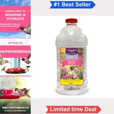 Hummingbird Nectar Ready to Use 64 oz Bottle Electrolytes No Added Color Clear
