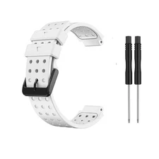 White Silicone Watch Wristband Strap Bracelet Belt For Garmin Approach S20 A