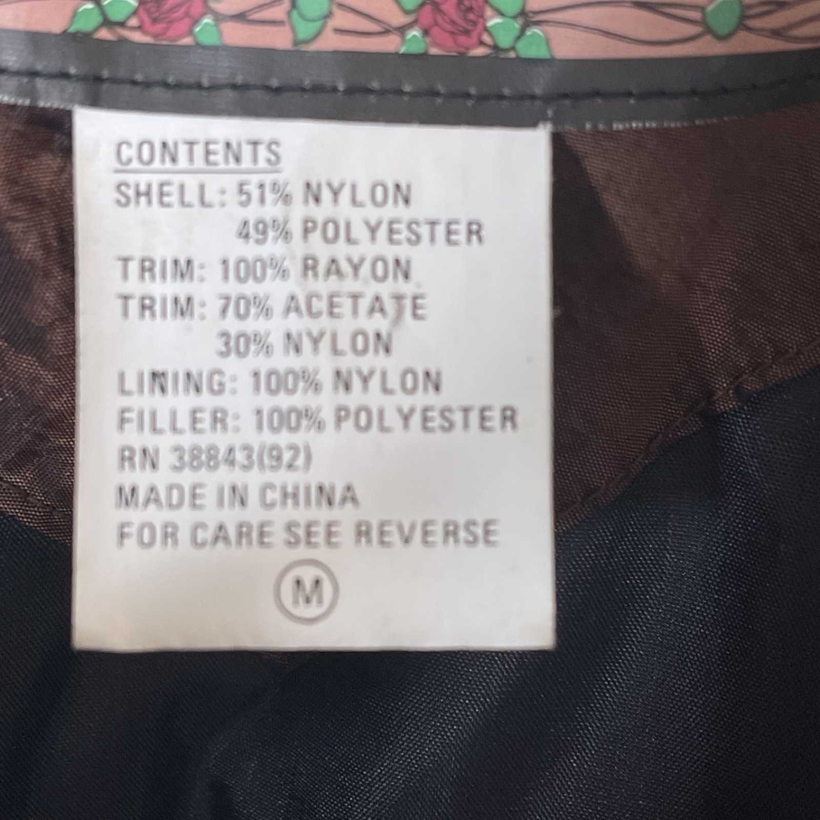 Vtg Izzi Patchwork Puffer Jacket Size M Multicolo… - image 14