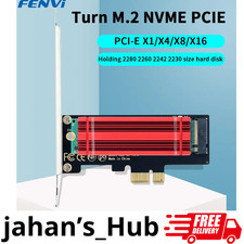 M.2 M2 NVMe SSD zu PCI-E PCI-Express PCIe Konverter M Key 4.0 x1 Adapterkarte
