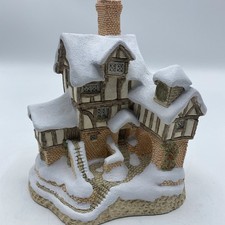 1987 David Winter  Signed Ebenezer Scrooge Counting House Christmas Village COA