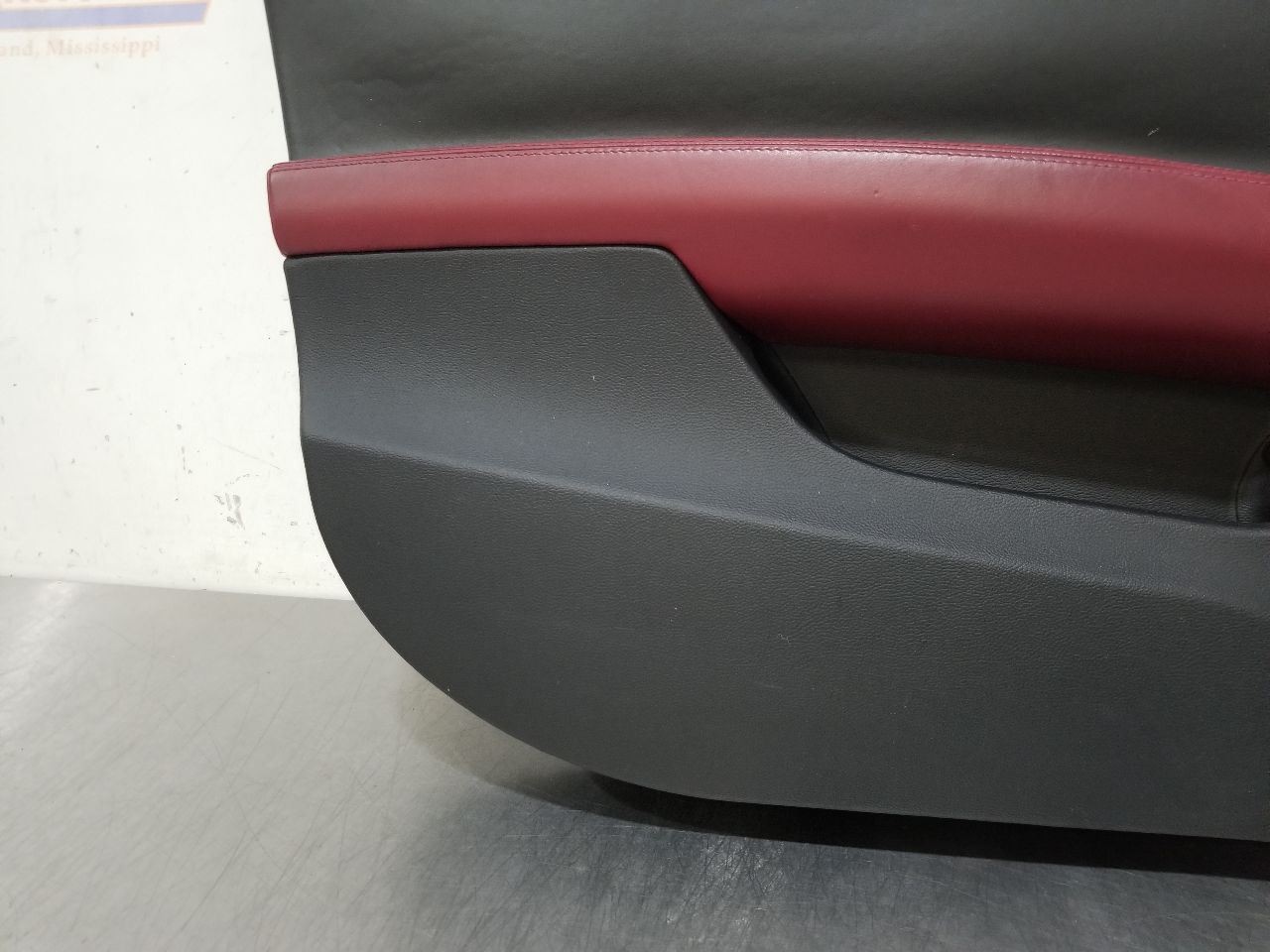 14 2014 MASERATI GHIBLI SQ4 FRONT DOOR TRIM PANEL RED LEATHER LEFT DRIVER 