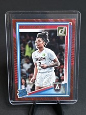 2025 Panini Donruss WNBA - Rated Rookie Te-Hina Paopao #91 Red Lava /399 (RC)