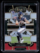 2023 Panini Select #18 Tyson Bagent Black and Red Prizms Die Cuts