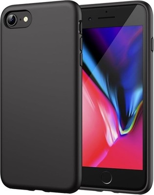 iPhone 7 / 8 PLUS Silikon Schwarz Bumper Stoßfest Schutzhülle
