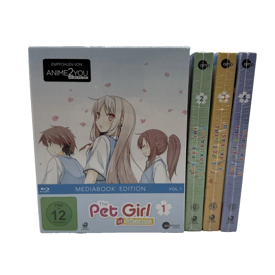 Pet Girl of Sakurasou - Vol.1-4 im Sammelschuber Limited Edition - Blu-Ray - NEU