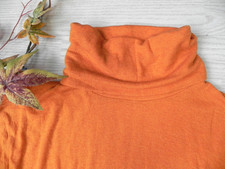 weicher Rollkragen Pullover Shirt von hessnatur aus Wolle & Modal Gr. 44 / 46