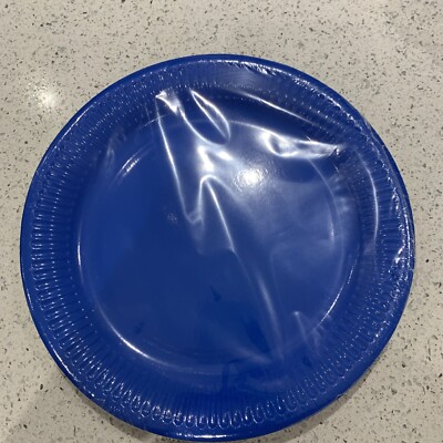 Tesco Blue Paper Plates Plates In Each Pack UK
